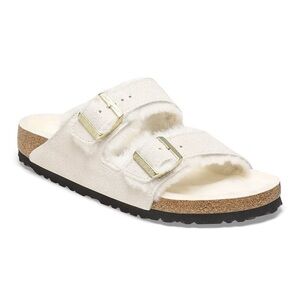 Birkenstock Arizona Shearling in Antique White